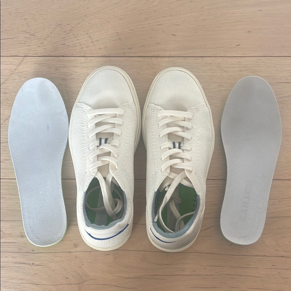 Rothy's RS02 sneakers, bone, 6